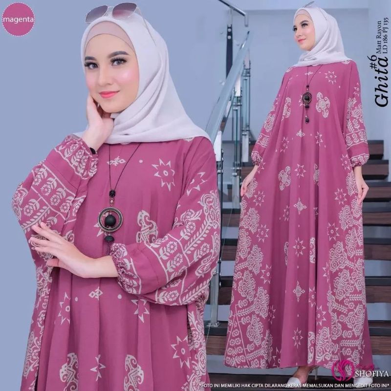 Kaftan Billion Terbaru Ghita Edition Asli Batik Pekalongan Rayon Premium