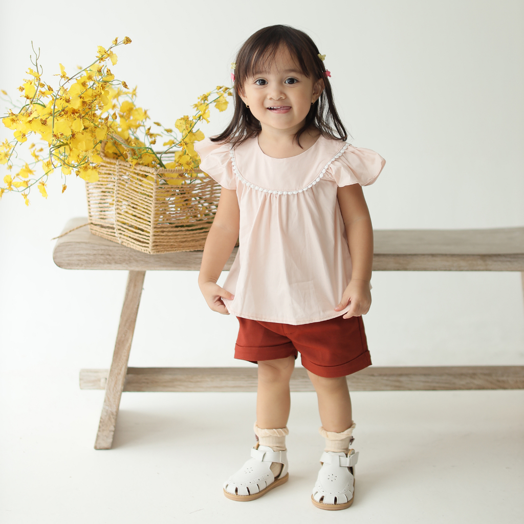 KIDDIEPODS - Anela Top / Baju anak perempuan / Blouse Anak perempuan / Atasan anak perempuan 1-10 tahun