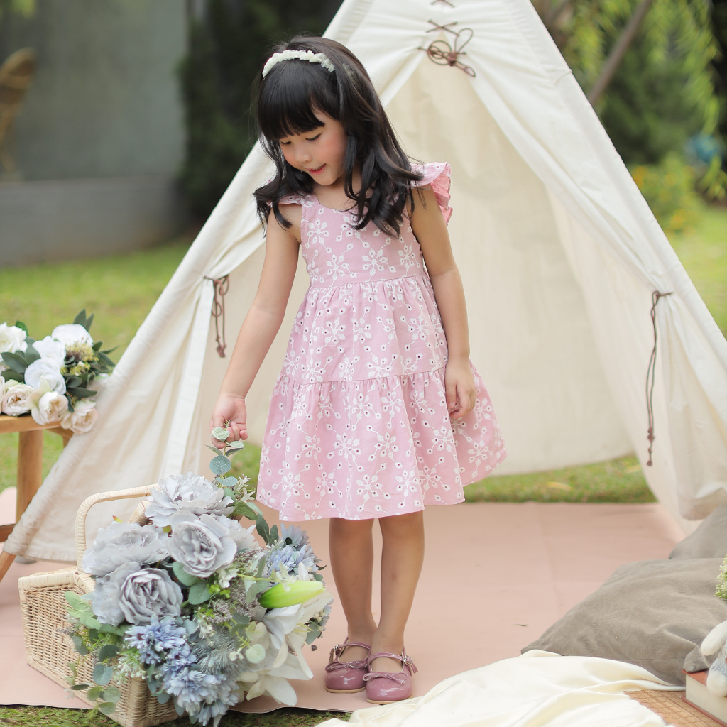 KIDDIEPODS - Daisy Dress / Dress anak perempuan / Terusan Anak perempuan 1-10 tahun