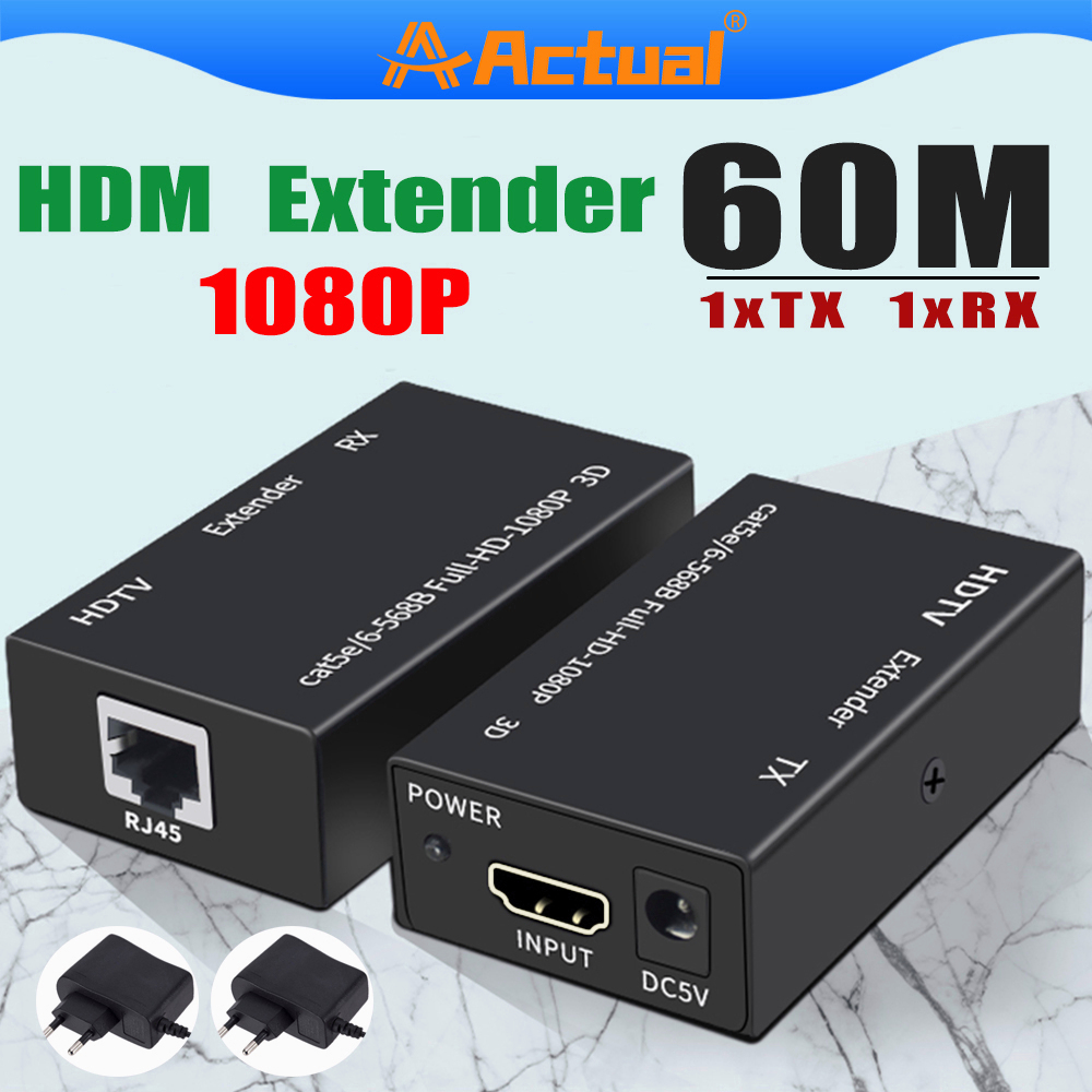 Actual【COD】Extender 60M RJ45 Lan Cat6  Extension Rj45 LAN 10 Meter Ethernet Kable UTP Splitter