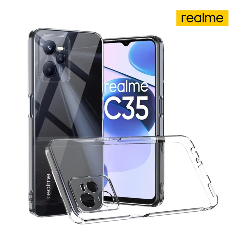 Soft Case Clear Realme C55 C2 C11 2021 C12 C15 C20 C31 C35 - Realme Narzo 50i - Narzo 50A Prime