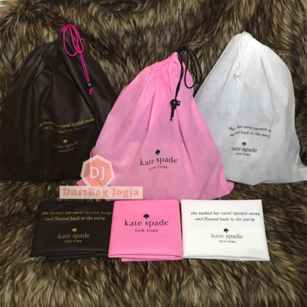 DB KATE SPADE ukuran XL 50X45 DustBag Tas Serut Sarung Cover Dust Bag - Putih Termurah