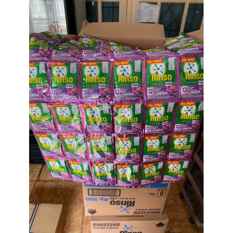 rinso cair sachet warna ungu