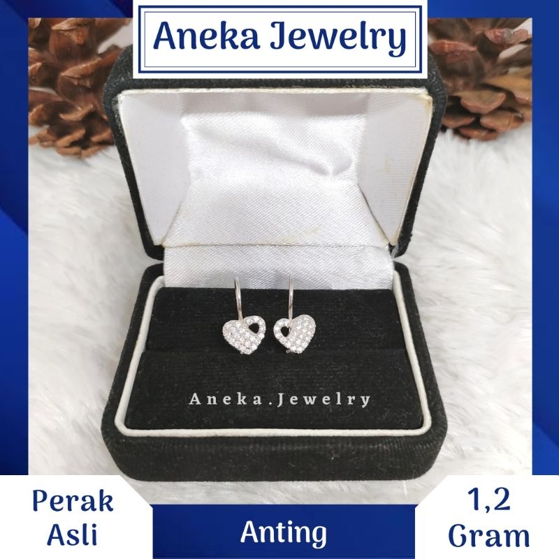 Anting Desi Variasi Mata Mata, Perak 925, Sepuh Emas Putih