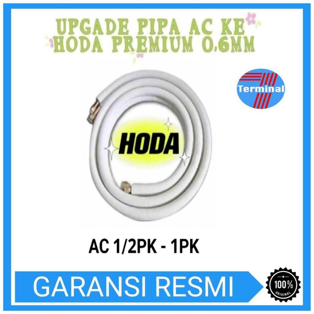 UPGRADE PIPA AC KE PIPA PREMIUM HODA 0,6MM QC 1/2PK -1PK