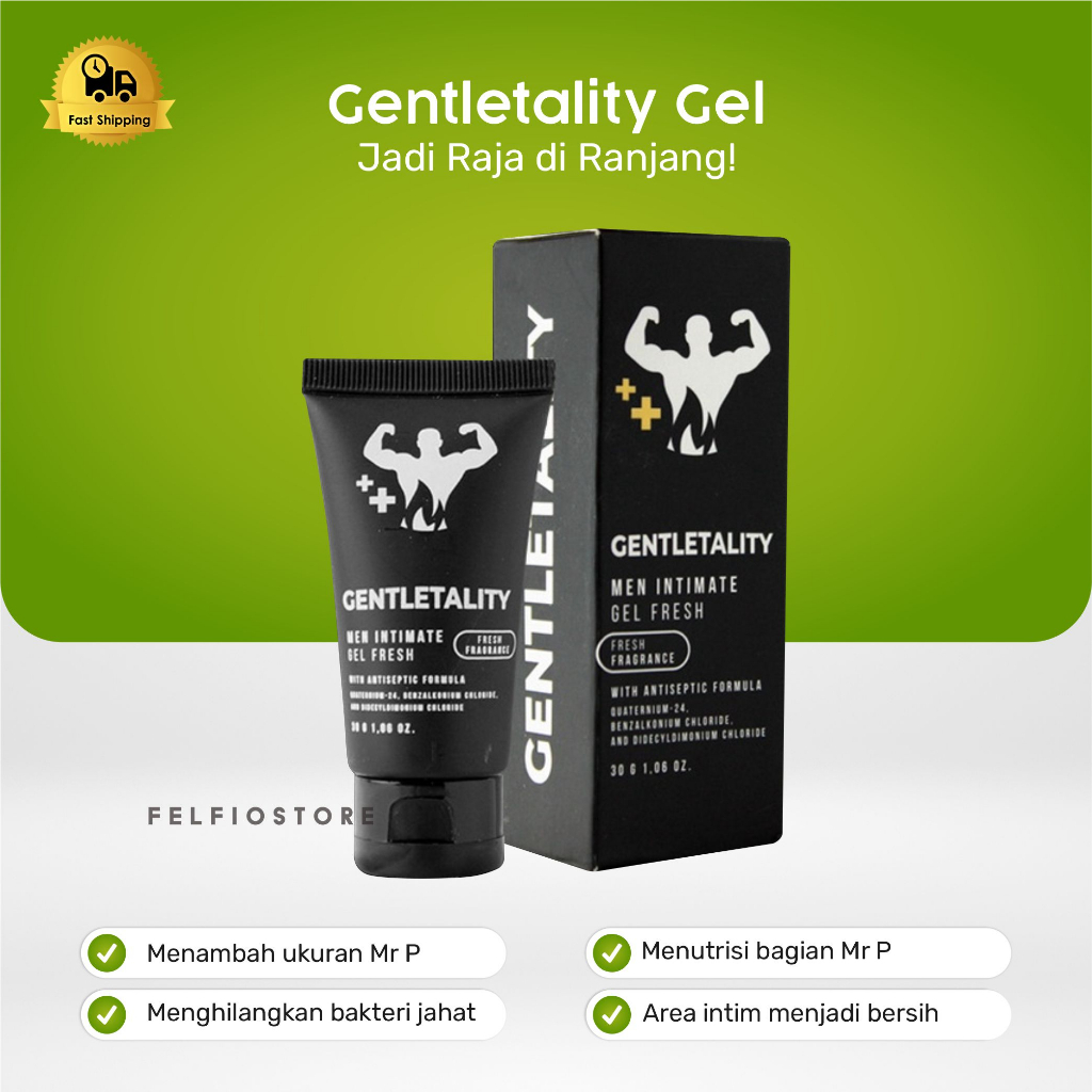 Gentletality Gel Pembesar Pennis Khusus Perawatan Vitalitas Pria Terbaik Terlaris  By Felfiostore