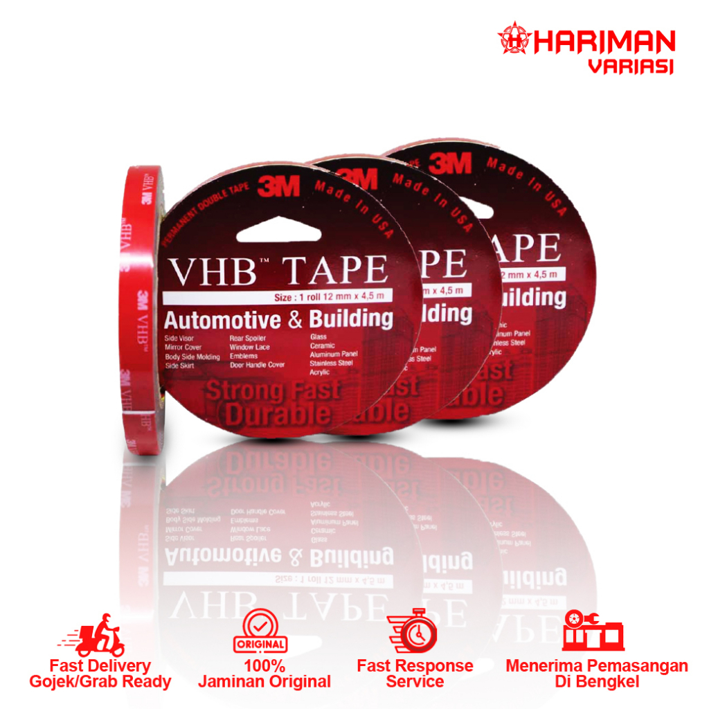 DOUBLE TAPE 3M MERAH KECIL VHB
