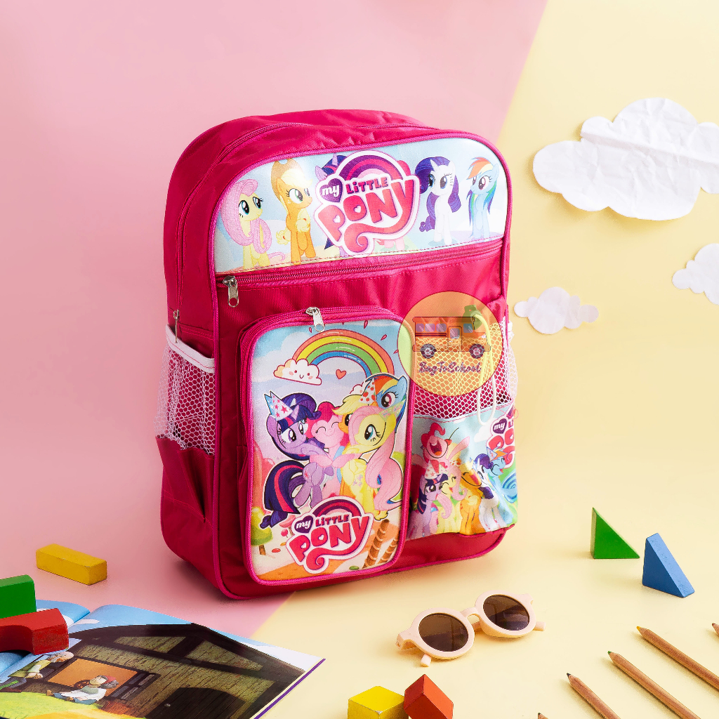 Tas Anak Ransel Fashion Sekolah Anak Perempuan PAUD TK SD MIXUE,PONY,LITTLE PONY,FROZEN DAN LOL