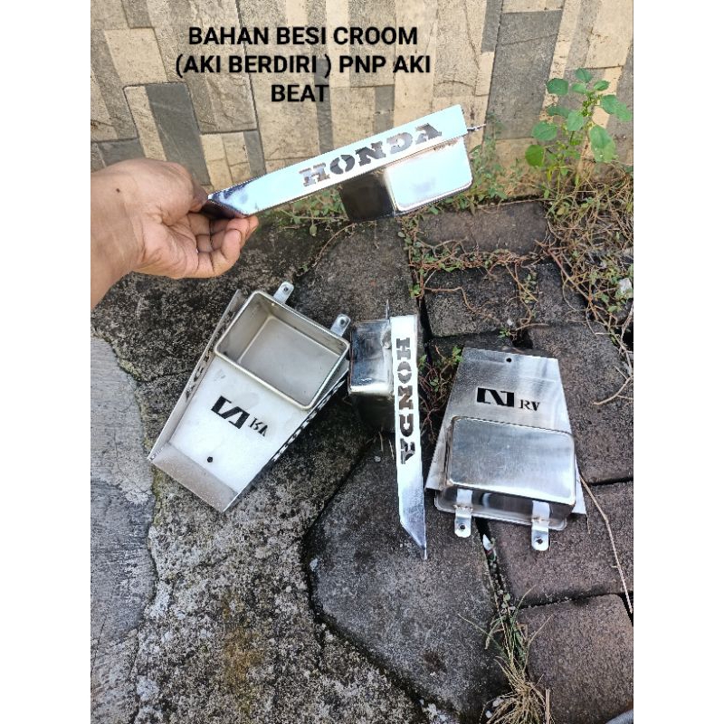 DUDUKAN PANGKON AKI (MODEL HONDA AKI BERDIRI BESI )PANGKON AKI CB GL100 PRESS