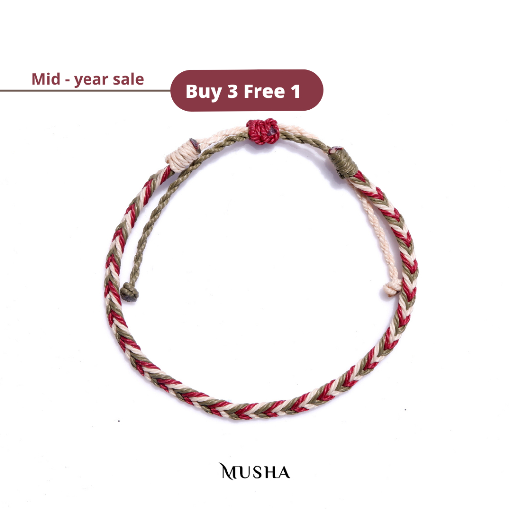 Musha Water-Repellent Bracelet - Botanic | Gelang Tali Gelang Pria Gelang Wanita