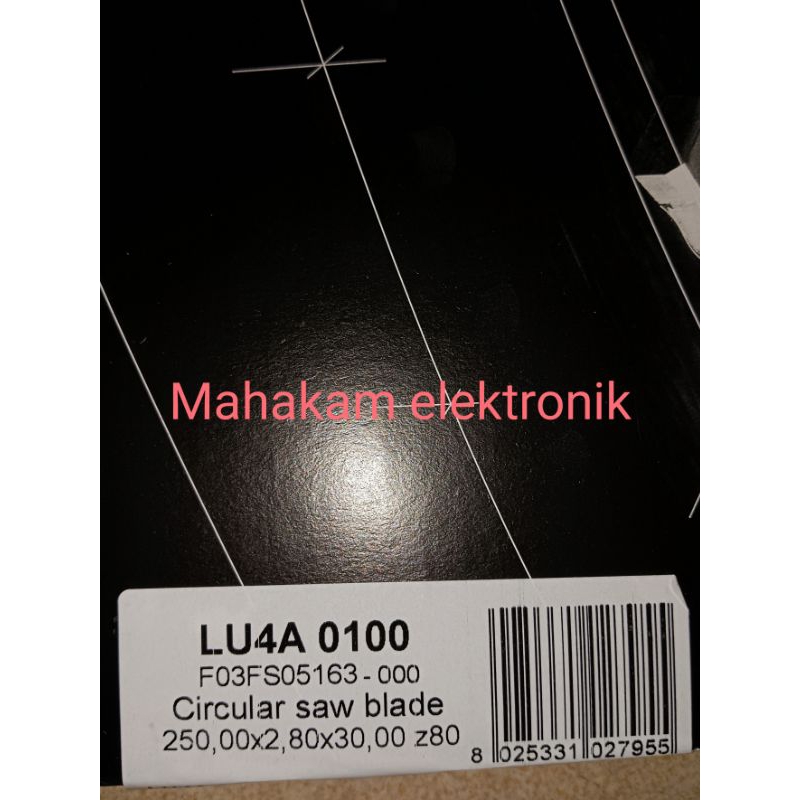 GERGAJI FREUD 12 INCH MATA 80 LU4A-0100 250X2.8/2.2X30Z=80 PLASTIC CUTdeskripsi :diameter 12 inch =2