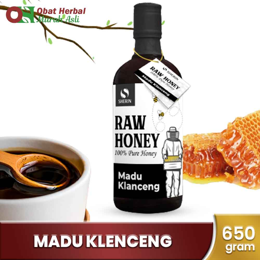 Madu Klenceng Raw Honey 650 Gram   - Asli  Madu Murni dan Alami banyak manfaat