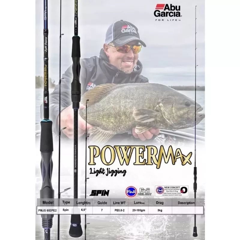 JORAN ABU GARCIA POWER MAX LIGHT JIGGING 180