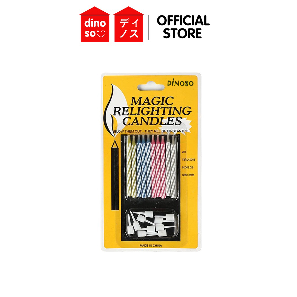 DINOSO Lilin Magic Relighting Candle isi 10pcs