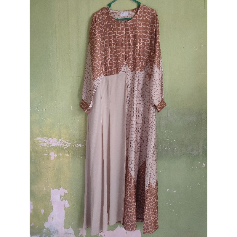 Preloved Gamis Coklat by Jamilah / Gamis Branded Bekas / Gamis Syari Branded