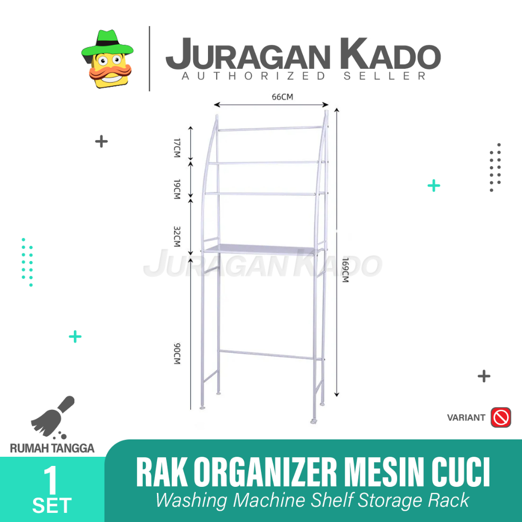 Rak Mesin Cuci Organizer Rak Kamar Mandi Rak Laundy Susun Serbaguna Portable Organizer Rak Tempat Sabun