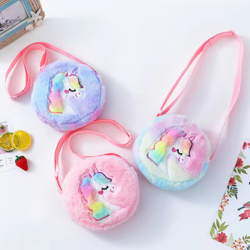 Tempat Unicorn Mewah Tas Bahu Messenger Tas Gadis TK Kecil Ransel Hadiah Anak Cinta Lucu Tas