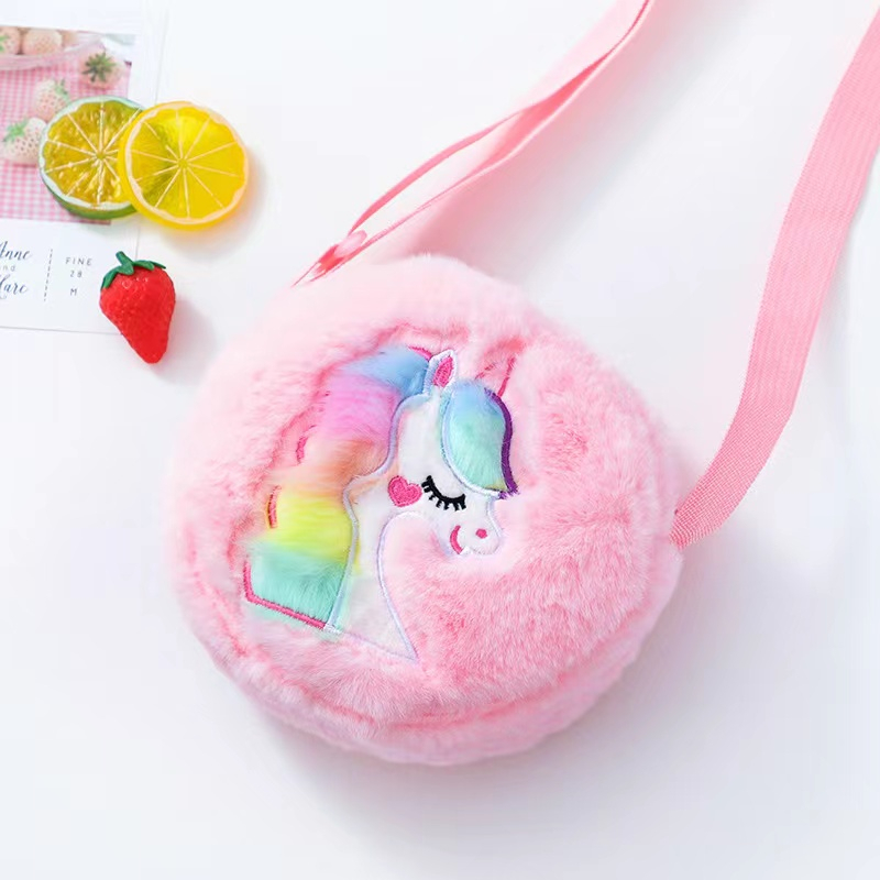 Tempat Unicorn Mewah Tas Bahu Messenger Tas Gadis TK Kecil Ransel Hadiah Anak Cinta Lucu Tas