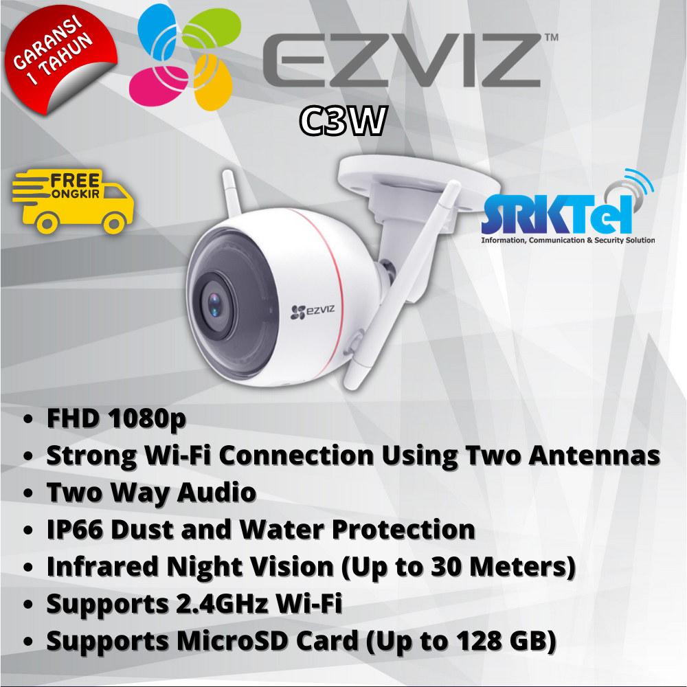 Ezviz C3W Kamera Wifi Wireless 2MP Outdoor
