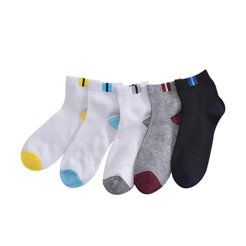 T&amp;Y Kaos Kaki Pria 3 Garis Kotak 6672 Motif Kotak Garis Kaos Kaki Panjang Fashion Korea Kerja Sekolah Gym Office Style  Import Murah