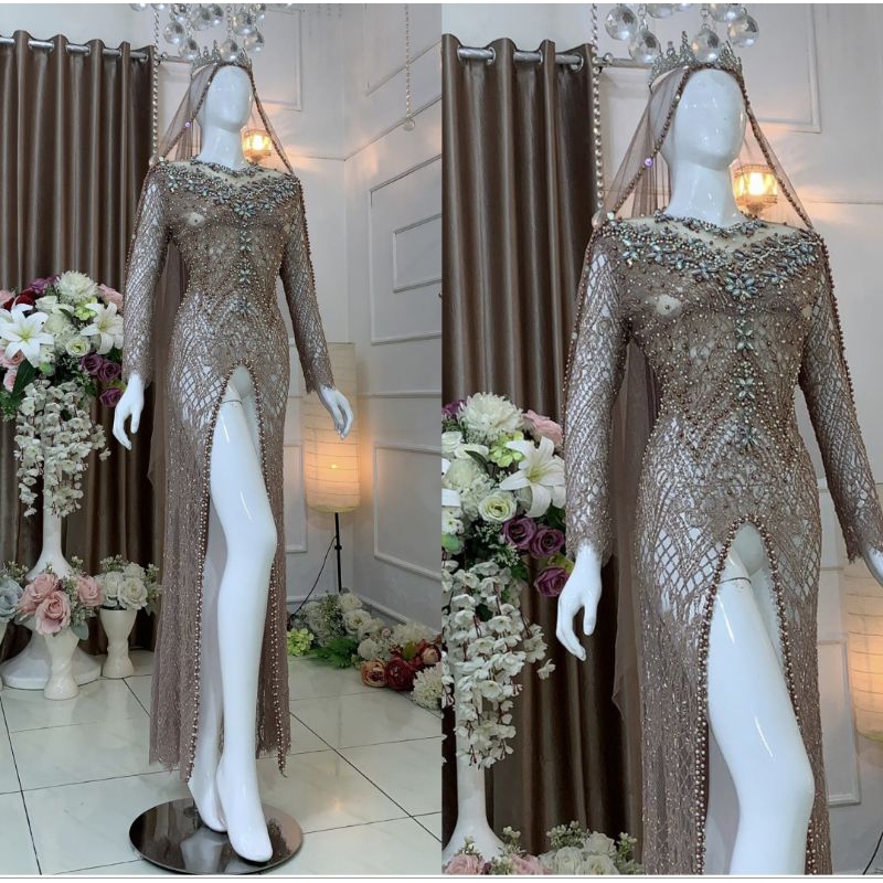 SALE KEBAYA AKAD FULL PAYET //KEBAYA PENGANTIN BEREKOR//KEBAYA//GAUN