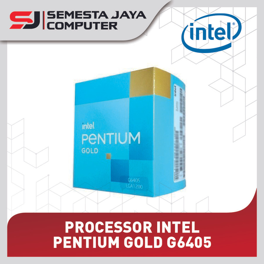 PROCESSOR iNTEL PENTIUM GOLD G6405 BOX LGA 1200 COMET LAKE PROSESOR