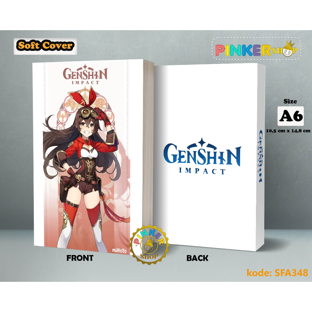 

(SFA348) Pocket Note Game Genshin Impact AMBER Softcover A6/A5 Buku Tulis catatan Notes Agenda Planner Jurnal