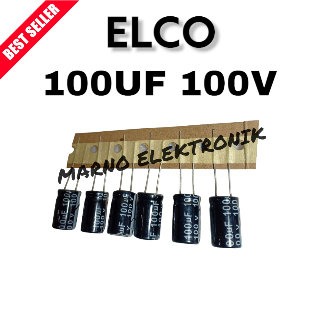 ELCO 100 UF 100V 100 UF 100 V ASLI ORI ORIGINAL