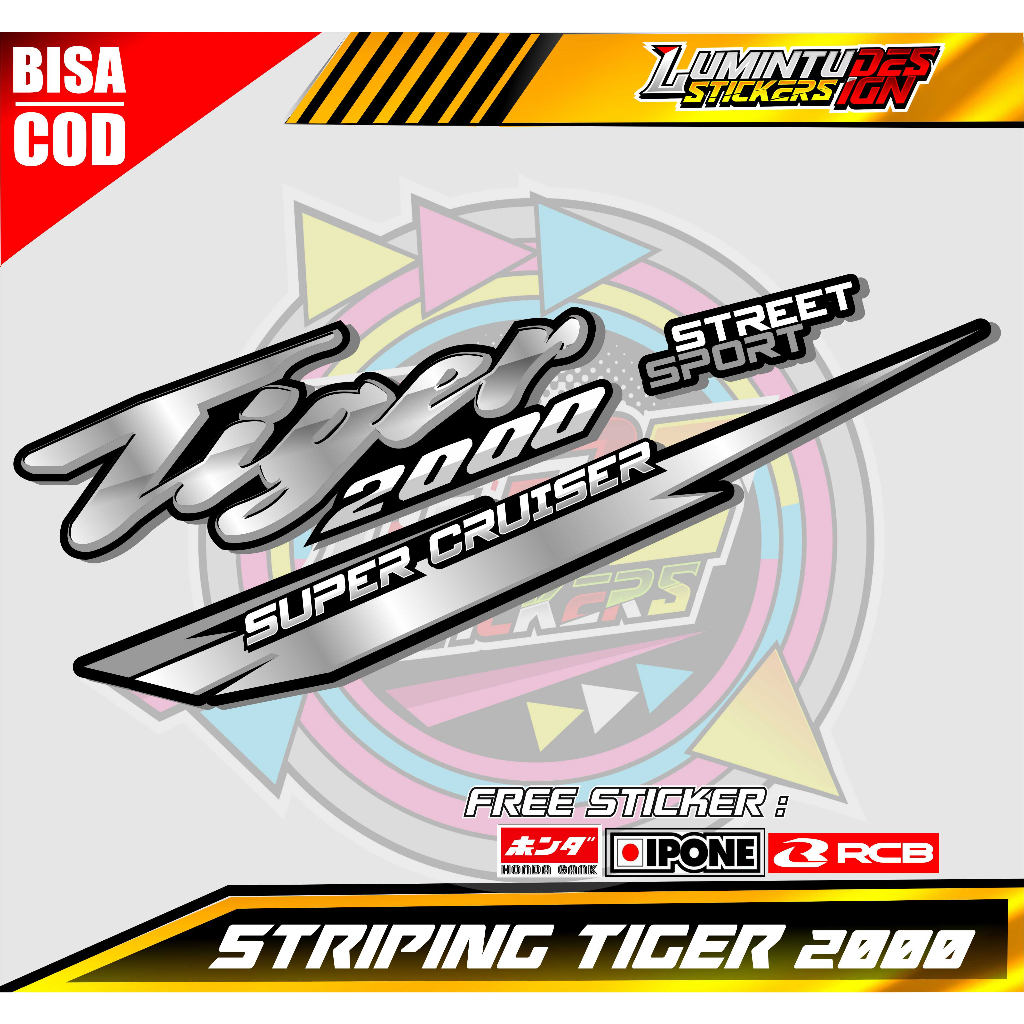 STRIPING VARIASI TIGER 2000 / STICKER LIST VARIASI HONDA TIGER LAMA