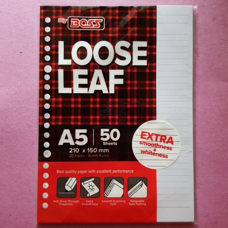

Loose Leaf A5 / B5 Big Boss