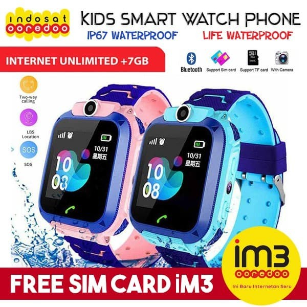 W33 WATERPROOF Kids Smart Watch Q12 Q12B Anak Jam Tangan