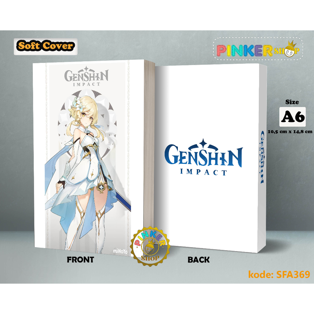 

(SFA369) Pocket Note Game Genshin Impact LUMINE Softcover A6/A5 Buku Tulis catatan Notes Agenda Planner Jurnal