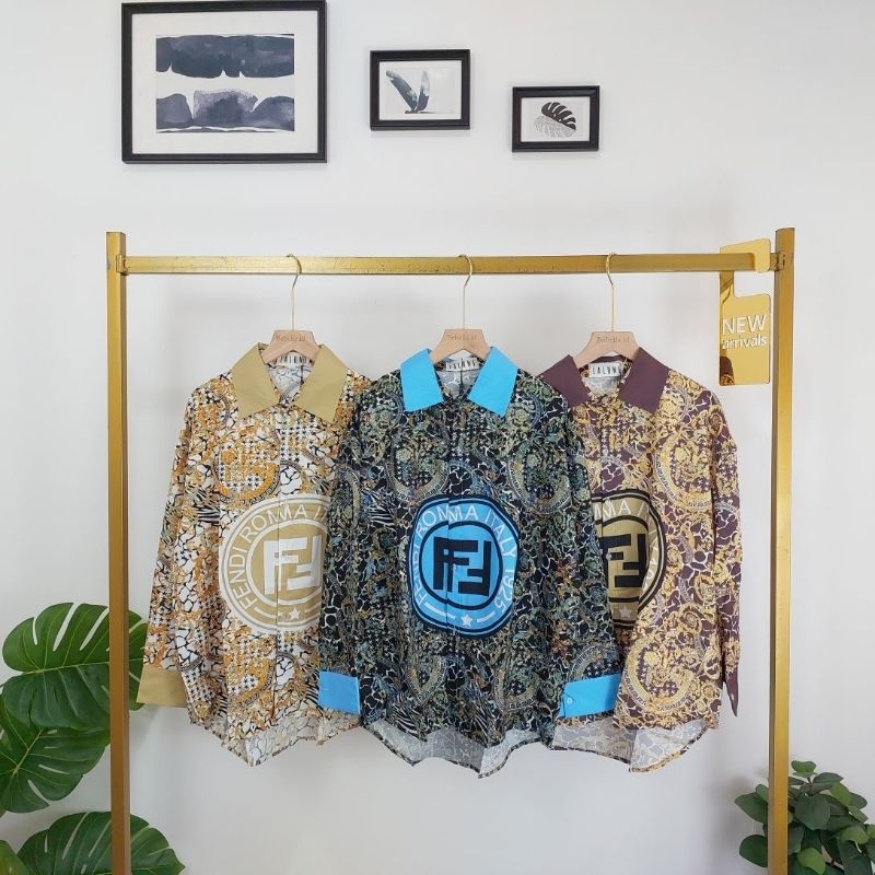 KEMEJA LALUNE FEND ROMA FASHION WANITA 100% ORIGINAL IMPORT BANGKOK