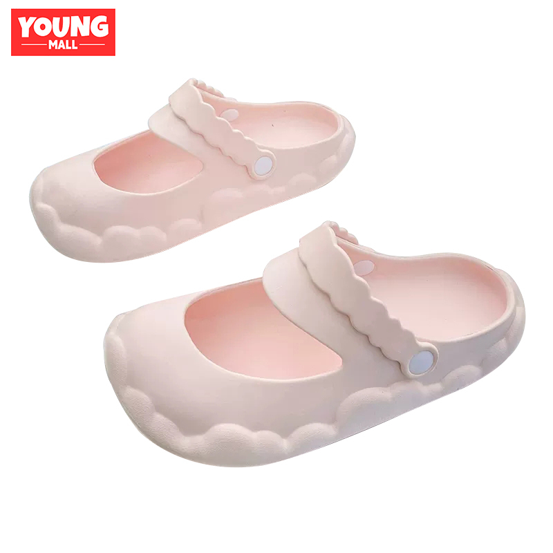 Sandal Lucu Wanita Mary Jane Sandal Selop Wanita Jelly Import Terbaru 2023 Sandal Rumah Wanita Karet Murah Anti-Slip Soft Slipper