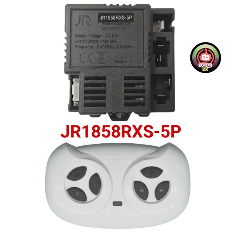 REMOT RECEIVER JR1858RXS-5P 12V MOBILAN AKI ANAK REMOTE CONTROL IC MODUL BOX KOTAK HITAM MESIN 2.4G