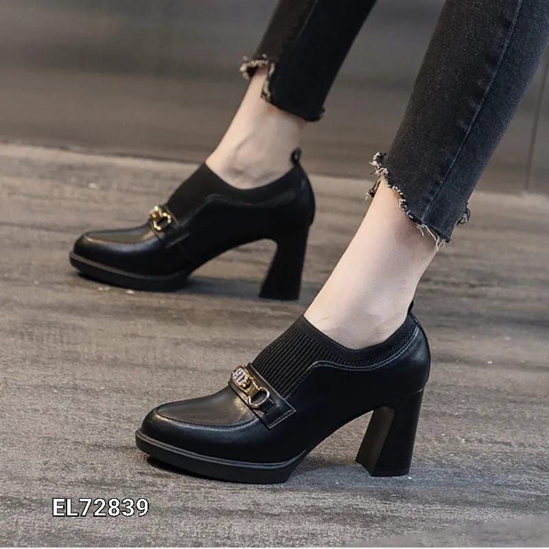 HIGH BLOCK SLOP FASHION SHOES KOREA EL72839