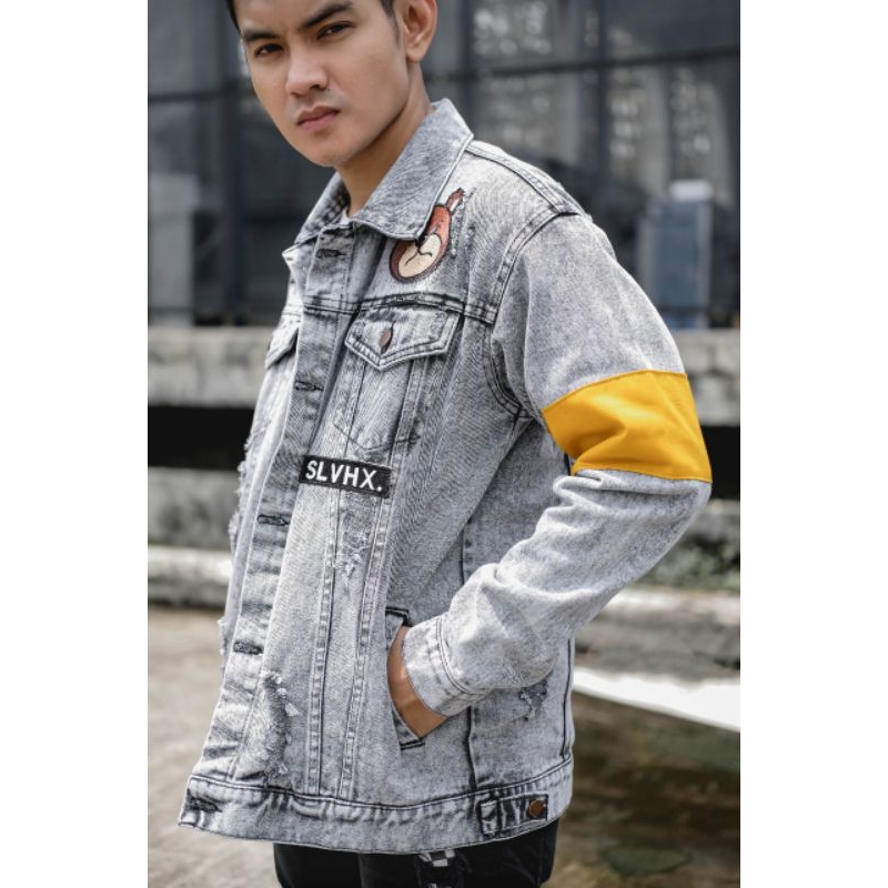 JAKET JEANS PRIA - JAKET JEANS SHERPA BULU - JAKET DENIM - JAKET JEANS CEWEK