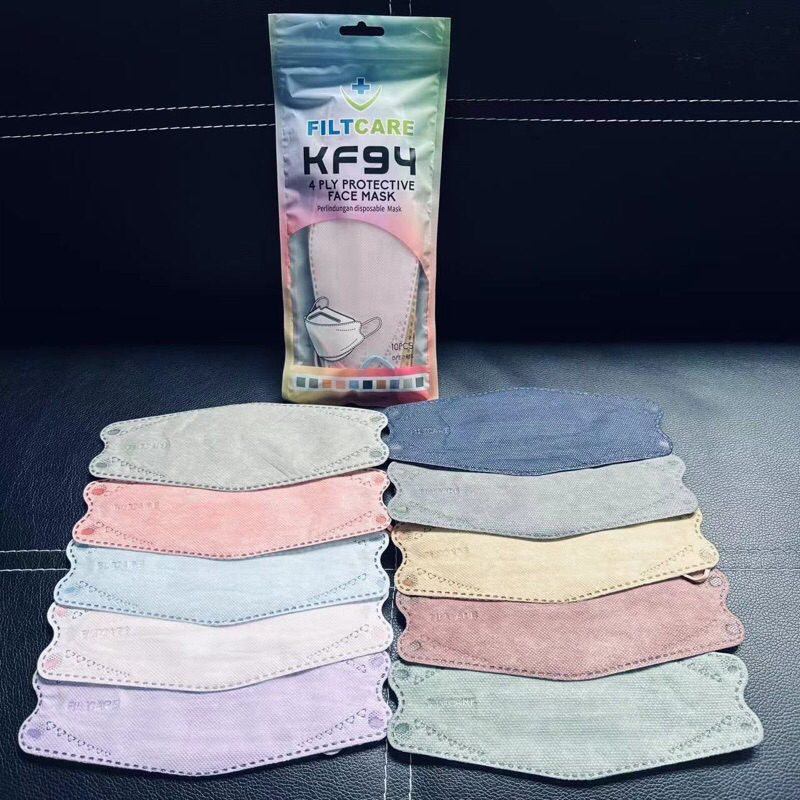 Masker Kf94 Filtcare Warna Warni Mix Pastel Isi 10 Pcs Earloop
