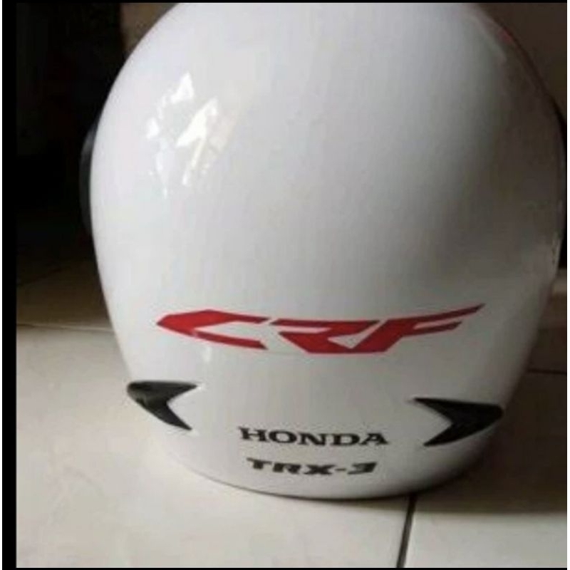 helm honda CRF trx3 putih