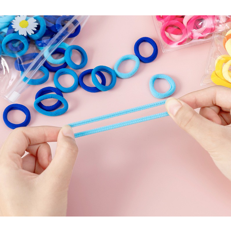 50Pc Ikat Rambut Lucu Anak Perempuan Ring Donut CBKS LC