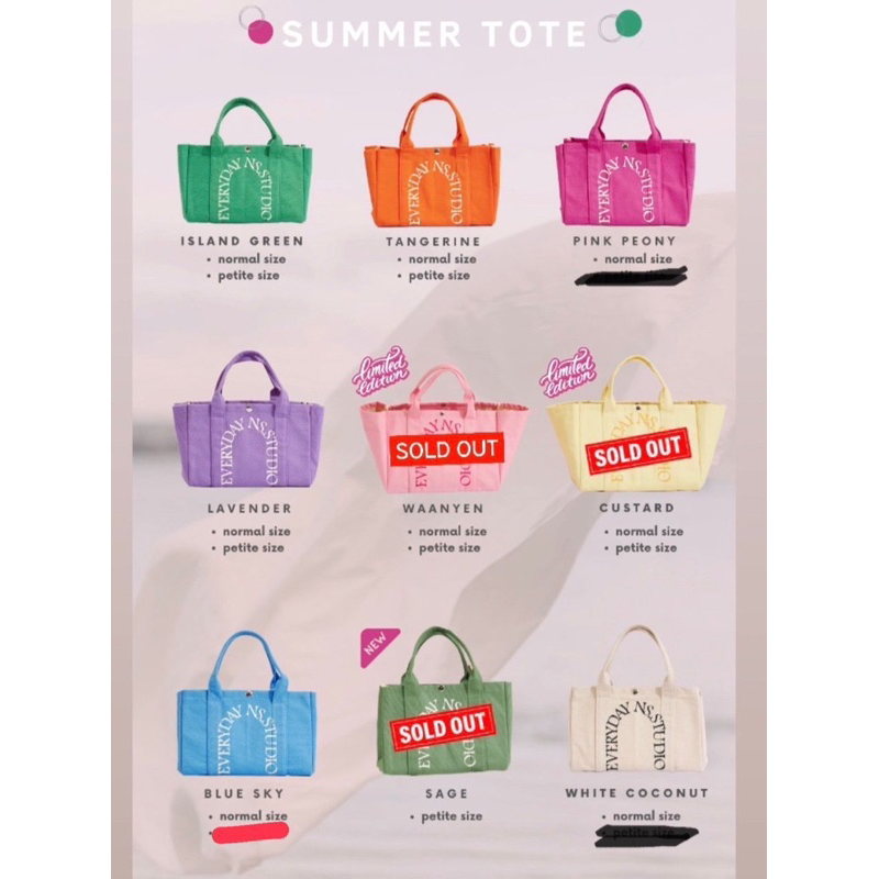 NS STUDIO SUMMER TOTE PETITE SIZE