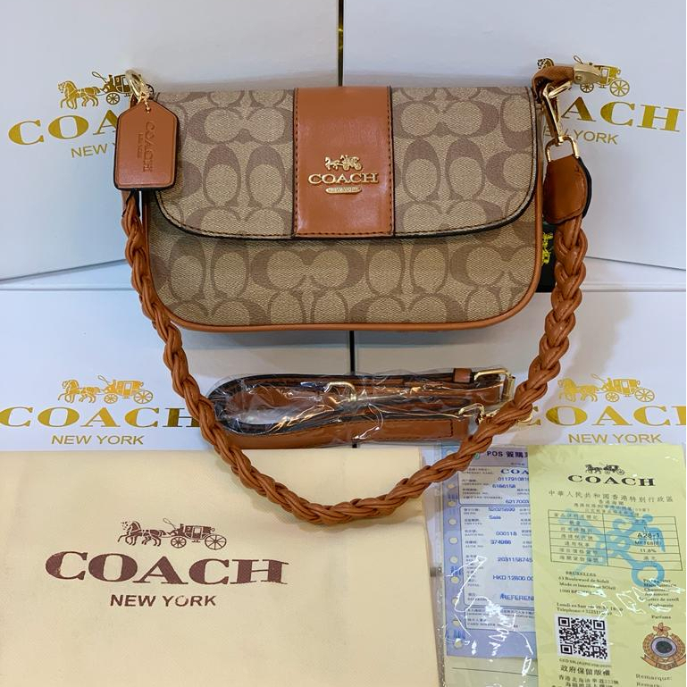 [FREE BOX] TAS SELEMPANG CO@CH TALI KEPANG tas terlaris tas terbaru tas kekinian