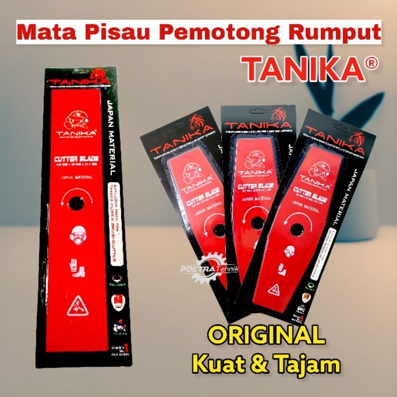 Pisau Potong Rumput Tanika Ori & Mata Pisau Mesin Pemangkas Rumput Brush Cutter Blade Tanika Tanaka