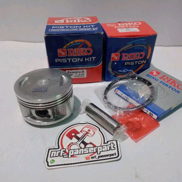 PISTON KIT SEHER SET RING YAMAHA SCORPIO Z OVER SIZE /OS STANDAR (STD)/25/50/75/100/125/150/175/200 