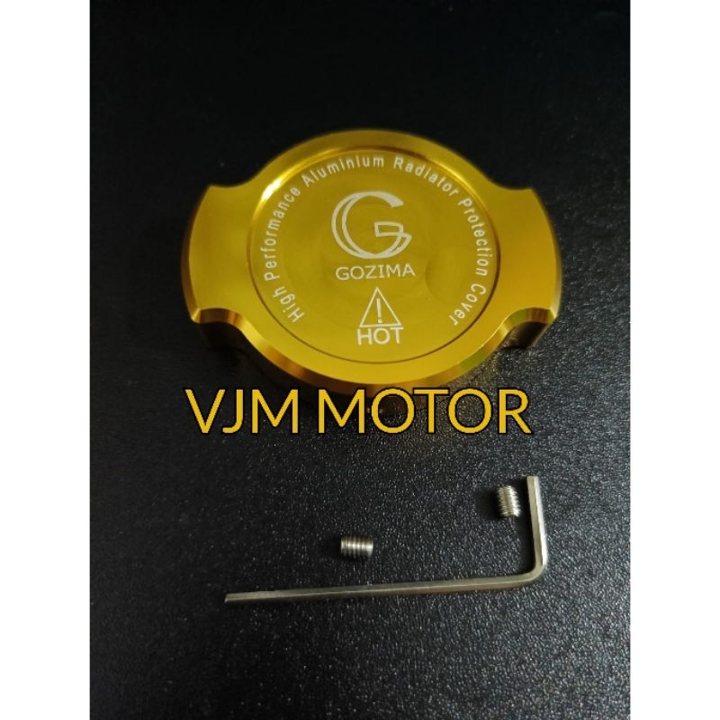 Cover Cap Tutup Radiator Model ARM by Gozima Allumium CNC universal anti karatan Universal motor