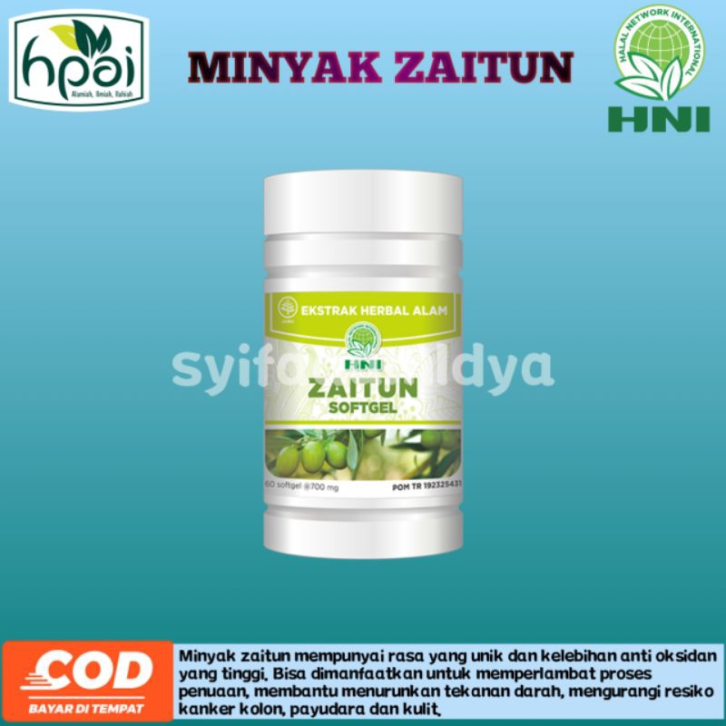 (COD) Kapsul Herbal MINYAK ZAITUN SOFTGEL Obat Herbal Tradisional Untuk Menjaga Daya Tahan Tubuh (HN