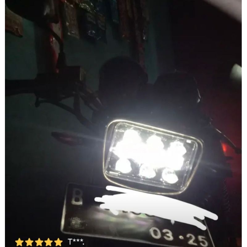 COD Lampu Daymeker led 6.5inci kotak mobil dan motor kode-C33 10LED/10mata anti air berkualitas