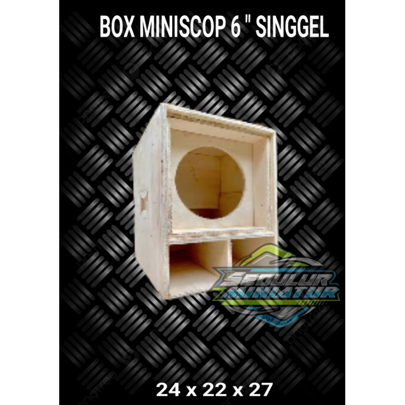 Box Mini scoop single 6 inc