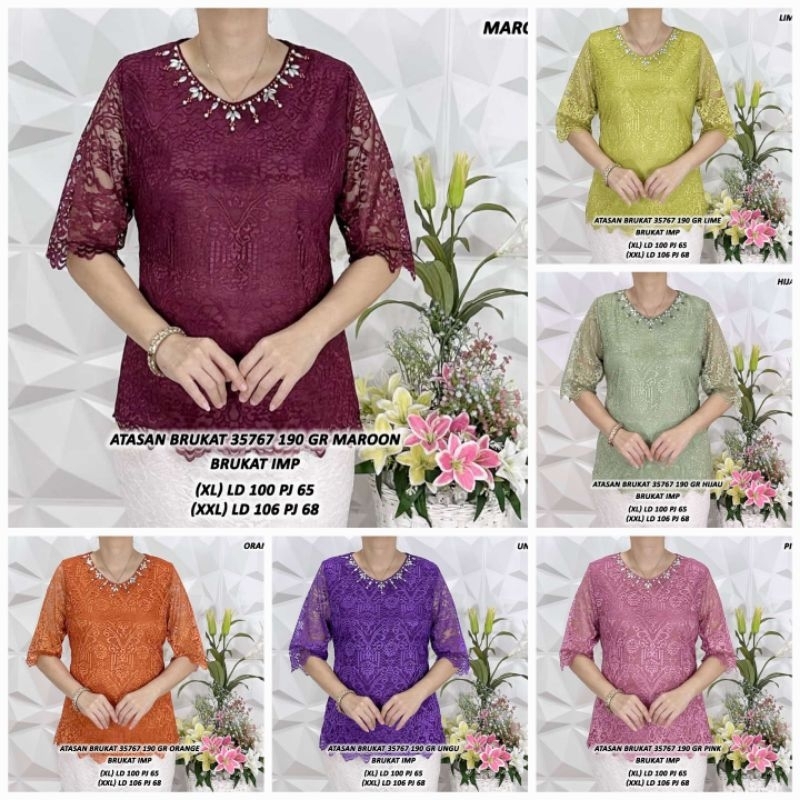 Atasan Brukat Cantik Mutiara 35767 (XL-XXL)