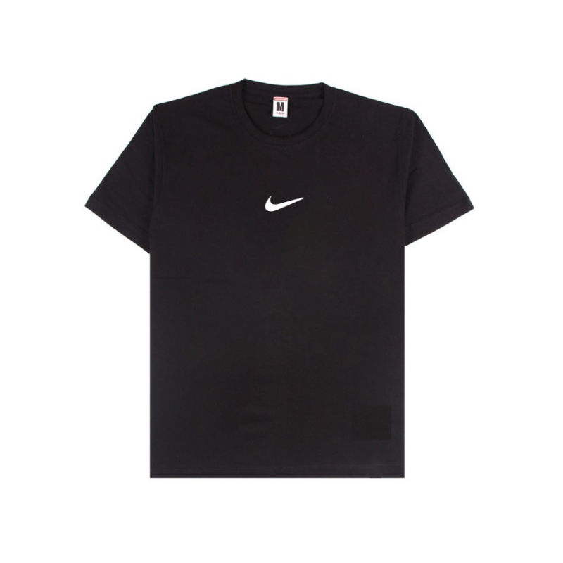 BAJU KAOS DISTRO NIKE BASIC LOGO HITAM PREMIUM